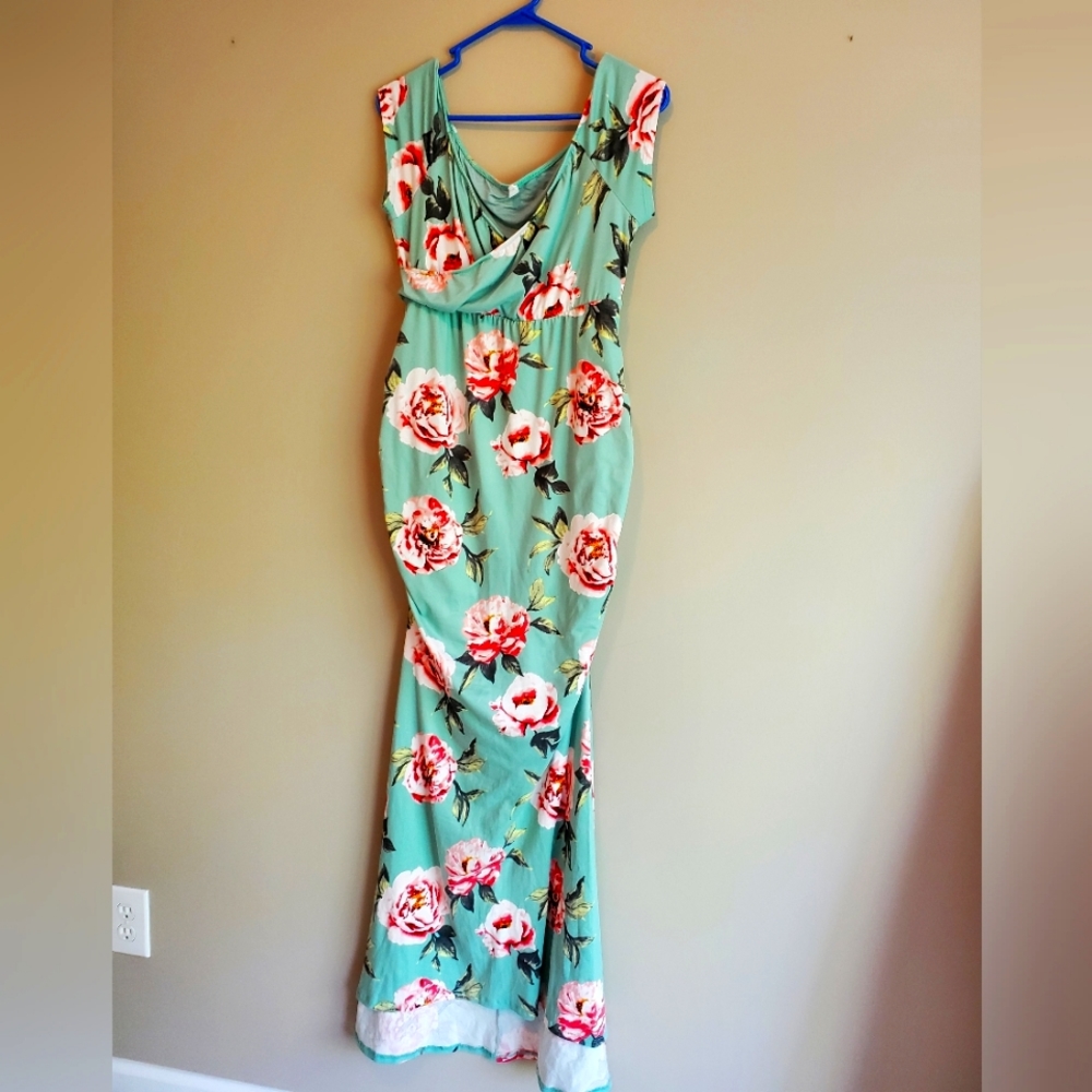Pinkblush Floral Maternity gown